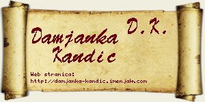 Damjanka Kandić vizit kartica